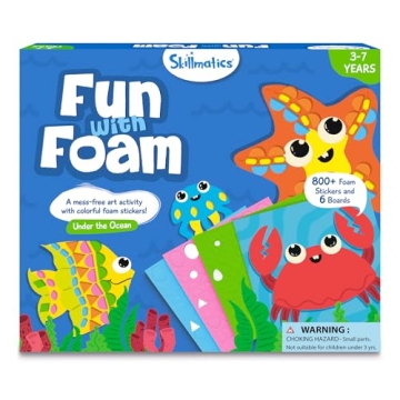 Skillmatics Art Activity - Fun with Foam Underwater Animals, No Mess Felt Sticker Art for Kids, DIY ...