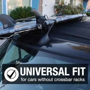 Ho Stevie! Surfboard Roof Rack - Fits Any Car, Holds 3 Boards