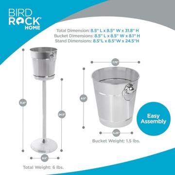 Stainless Steel Champagne Bucket with Stand for Parties