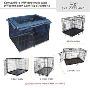 Explore Land Dog Crate Cover for 36" Wire Cages