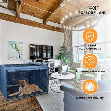 Explore Land Dog Crate Cover for 36" Wire Cages