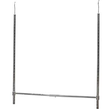 Simple Houseware Adjustable Closet Hanging Rod, Chrome