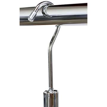Simple Houseware Adjustable Closet Hanging Rod, Chrome