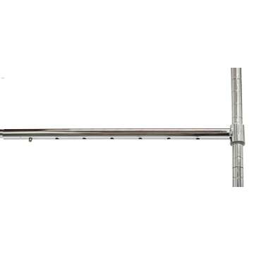 Simple Houseware Adjustable Closet Hanging Rod, Chrome