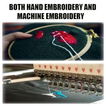 Black Cut Away Embroidery Stabilizer Backing (10 in x 50 yd Roll), Seneme Stabilizer for Embroidery Medium Weight 2.5oz Cutaway Embroidery Stabilizers for Machine Embroidery Stabilizer and Hand Sewing