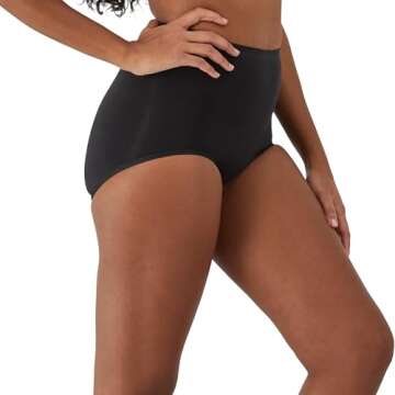 Bali womens Seamless Ultra Firm Control Fajas 2-pack Dfx245 shapewear briefs, Black/Black, XX-Large US