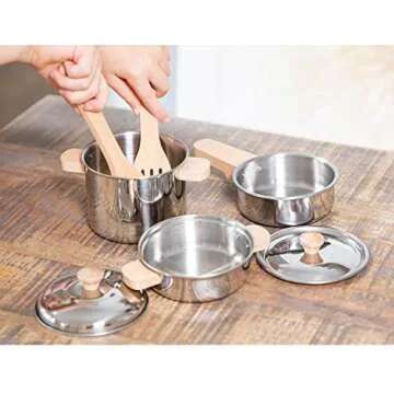 Exciting New Classic Toys Metal Pan Set for Kids Cooking Fun