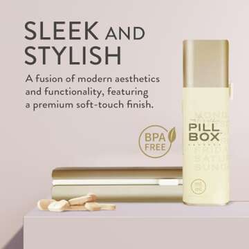 Mimi Medcessories Pretty Pill Box - Stylish Pill Organizer Set