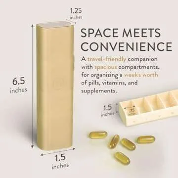 Mimi Medcessories Pretty Pill Box - Stylish Pill Organizer Set