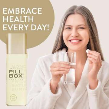 Mimi Medcessories Pretty Pill Box - Stylish Pill Organizer Set