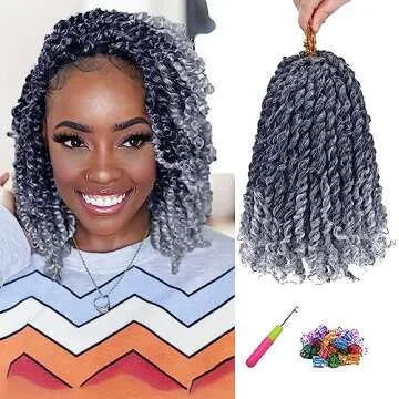 8 Packs Passion Twist Hair 8 Inch Pre-twisted Passion Twist Crochet Hair Pre-looped Crochet Braids f...