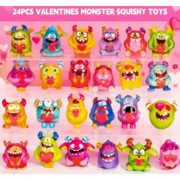 Unique Monster Squishy Toys Set for Valentine's Day