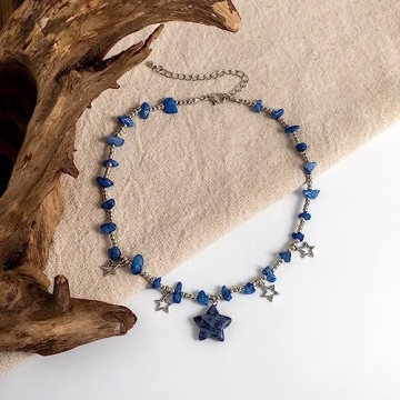 Y2K Healing Crystal Star Pendant Choker Women's Summer Jewelry