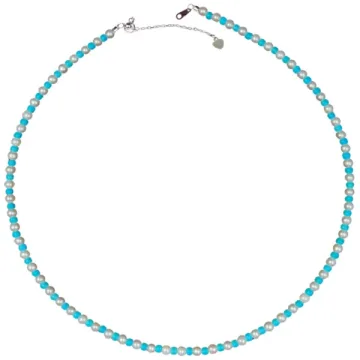 Turquoise Jewelry - Freshwater Pearl And Turquoise Necklace
