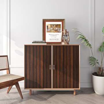 FunStick Brown Slats Wood Wallpaper Peel and Stick