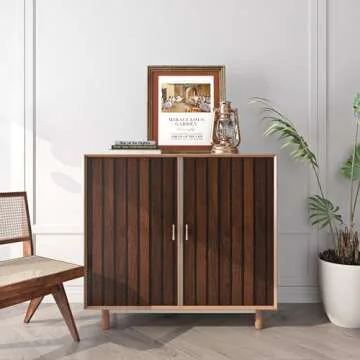 FunStick Brown Slats Wood Wallpaper Peel and Stick