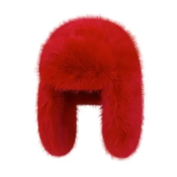 BSYLOO Luxurious Faux Mink Fur Ladies Trapper Hat - Stylish Winter Essential