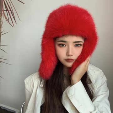 Luxurious Faux Mink Fur Women’s Winter Trapper Hat