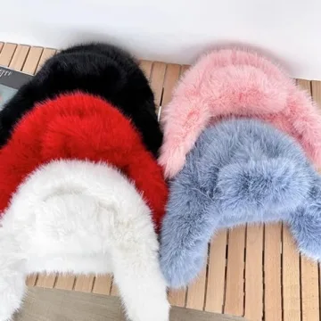 Luxurious Faux Mink Fur Women’s Winter Trapper Hat