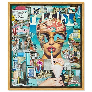 The Oliver Gal Artist Co. Fashion and Glam Wall Art Canvas Prints 'Katy Hirschfeld-Summer Shores' Ac...