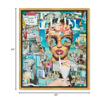 Oliver Gal Fashion Glam Wall Art 'Summer Shores' Decor