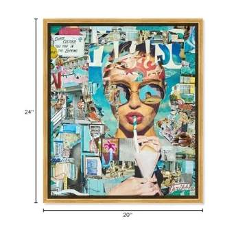 Oliver Gal Fashion Glam Wall Art 'Summer Shores' Decor