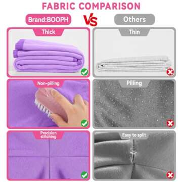 BOOPH Girls Winter Leggings Fleece Lined Kids Basic Pants for 4-5T Beige