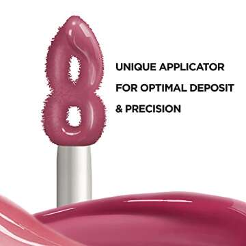 L'Oreal Paris Infallible Pro Gloss Plump Lip Gloss with Hyaluronic Acid, Long Lasting Plumping Shine, Lips Look Instantly Fuller and More Plump, Flush, 0.21 fl. oz.