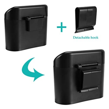 Accmor Mini Car Trash Can with Lid - Durable & Space-Saving