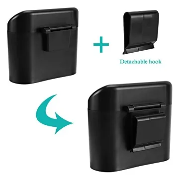 Accmor Mini Car Trash Can with Lid - Durable & Space-Saving