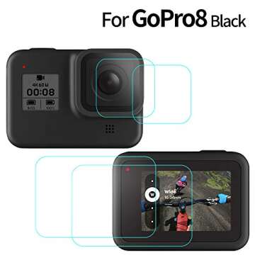 TELESIN Silicone Protective Case for GoPro Hero 8 Black with Lens Protection