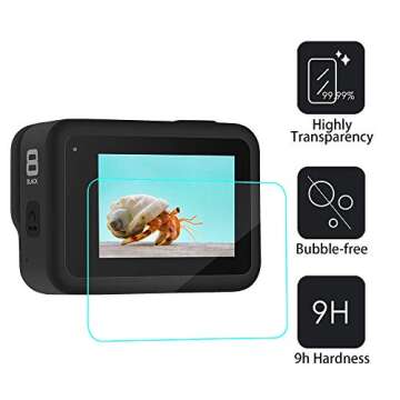 TELESIN Protective Case for GoPro Hero 8 - Silicone with Glass Protectors