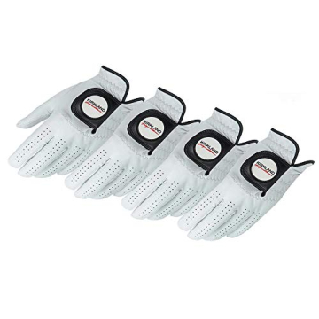 Kirkland Signature Golf Gloves - Premium Cabretta Leather for Performance and Comfort (4 Count)