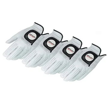 Kirkland Signature Golf Gloves - Premium Cabretta Leather for Performance and Comfort (4 Count)