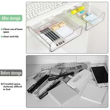 Under Desk Drawer Slide Out with Phone Stand