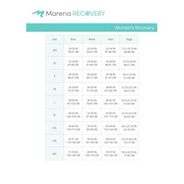 Marena SFBHM2 Recovery Mid-Calf-Length Girdle High-Back, Stage 2 (pull on), XXS, Beige