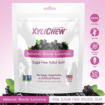 Xylichew Licorice Gum - Sugar Free and Natural Options
