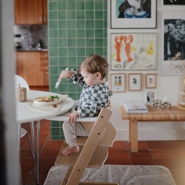 Stylish mushie Long Sleeve Baby Bib - Mess Free & Waterproof