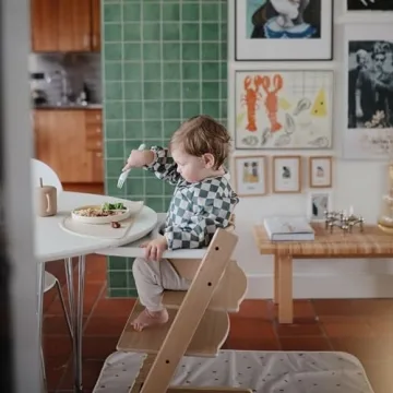 Stylish mushie Long Sleeve Baby Bib - Mess Free & Waterproof