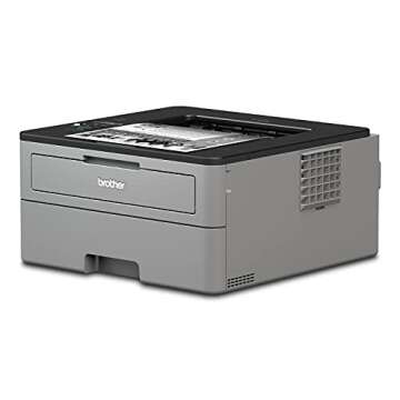 Brother L-2325DW Series Compact Monochrome Laser Printer I Wireless I Mobile Printing I Auto 2-Sided Printing I Print Up to 26 Pages/min I 250-sheet/tray I 1-line LCD Display + Printer Cable