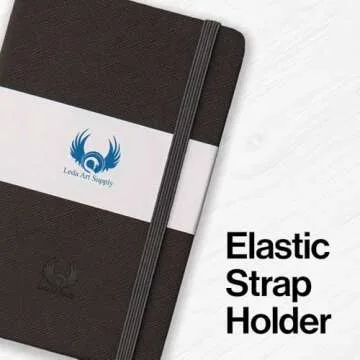 A5 Sketchbook, Lay Flat Softcover Sketch Book for Everyone, Ideal for Ink, Water Color, Pen, Pencils, 160 Tear Resistant Pages, Size: Medium, Leda Art Supply