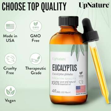 UpNature Eucalyptus Essential Oil – Invigorate Your Space