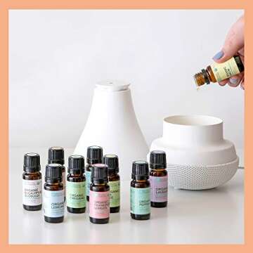 Bloomy Essentials Organic Tea Tree Essential Oil 10 mL - USDA Certified Organic - Hair, Skin, Toenail Fungus, and Acne - 100% Pure