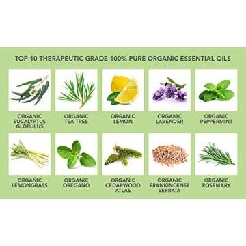 Bloomy Essentials Organic Tea Tree Essential Oil 10 mL - USDA Certified Organic - Hair, Skin, Toenail Fungus, and Acne - 100% Pure