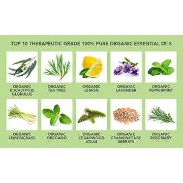 Bloomy Essentials Organic Tea Tree Essential Oil 10 mL - USDA Certified Organic - Hair, Skin, Toenail Fungus, and Acne - 100% Pure