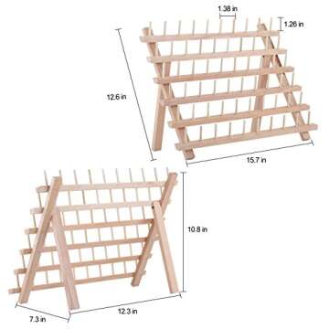 60-Spool Thread Rack and Organizer,Quilting Thread Holder Designed to Hold Bobbins,Organize Thread,A Very Nice Thread Spool Stand