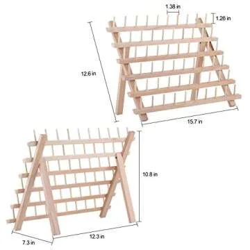 60-Spool Thread Rack and Organizer,Quilting Thread Holder Designed to Hold Bobbins,Organize Thread,A Very Nice Thread Spool Stand