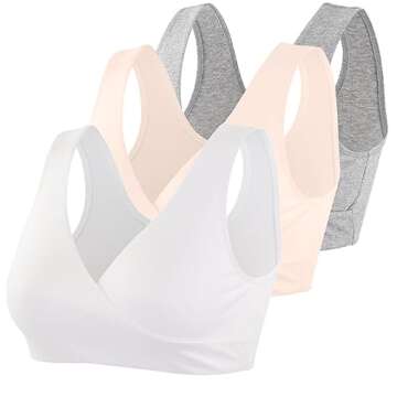 COLOMI Maternity Nursing Bra - Wireless Cotton for Moms