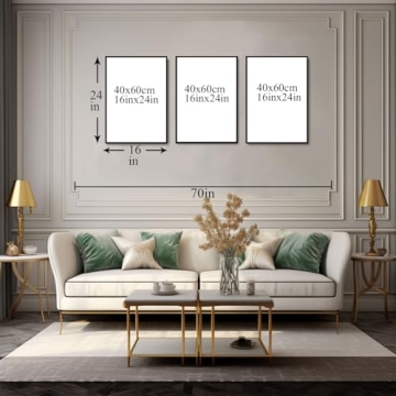 Mountain Wall Art Set of 3 - Framed Nature Decor