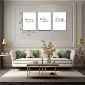 Mountain Wall Art Set of 3 - Framed Nature Decor